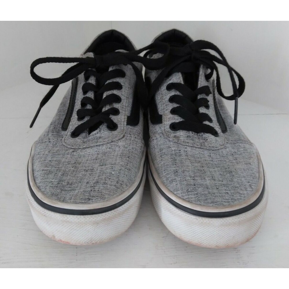 Vans OFF THE WALL Youth Size 3 Gray Black Skate Shoes 500714 Classic Sneakers - Picture 2 of 9